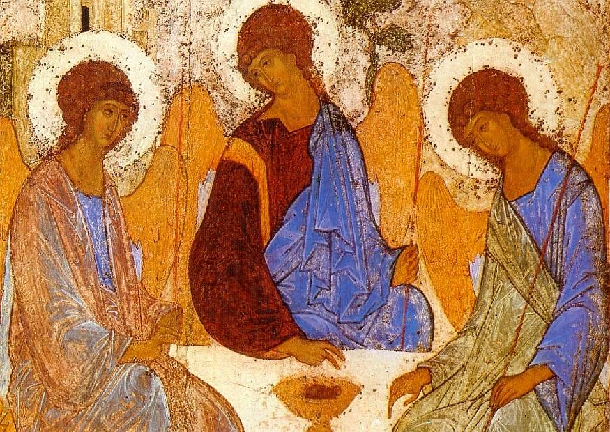 Кто изображен на&nbsp;иконе &laquo;ТРОИЦА&raquo; Андрея Рублева?