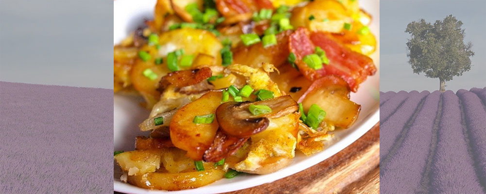 Картофель с грибами